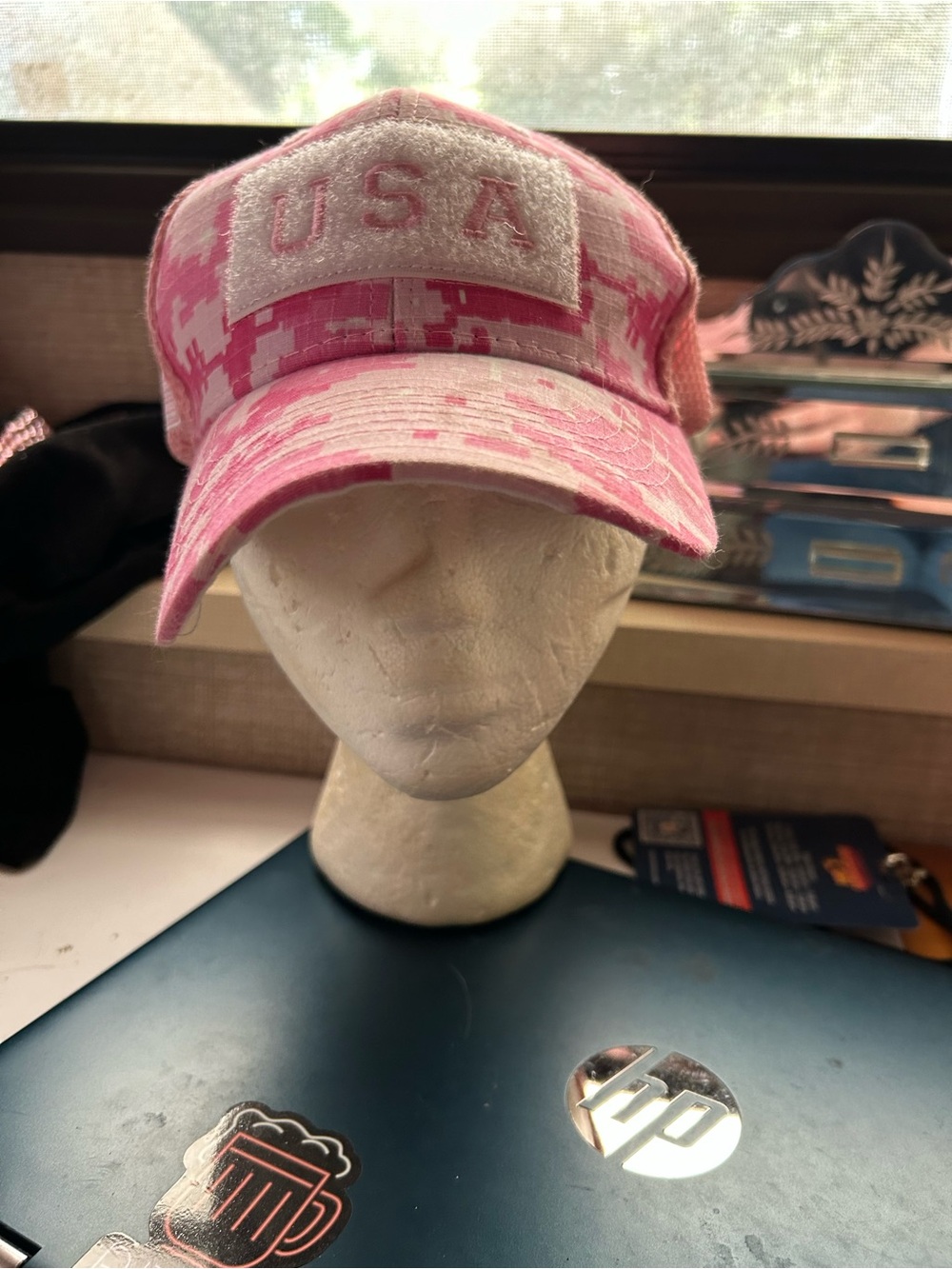 Kys Design Patriotic USA Pink Camo Baseball Cap